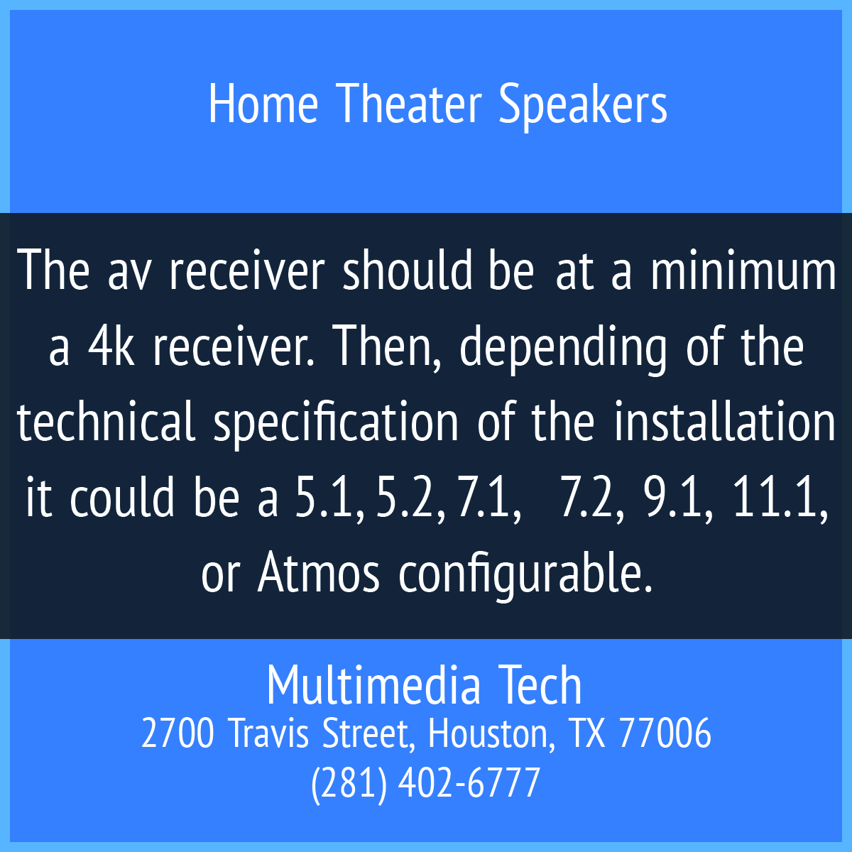 Home Theater Speakers Multimedia Tech