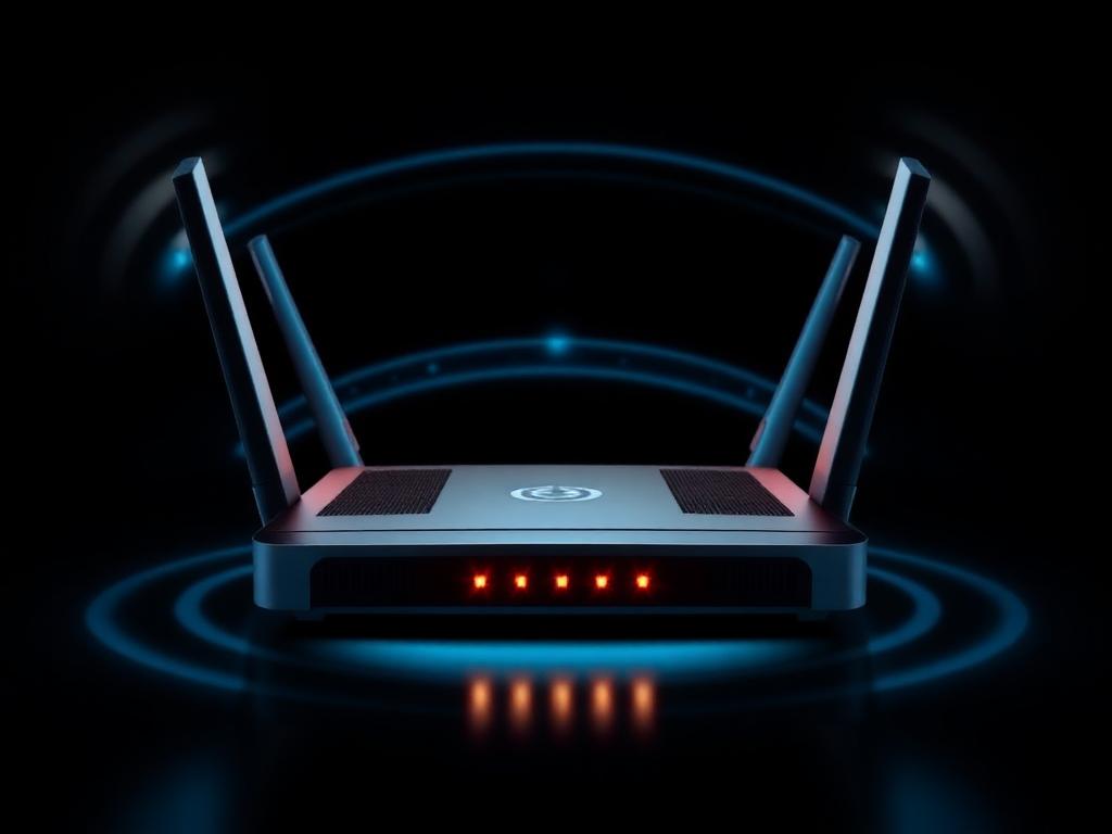 Maximize Performance With the Ultimate Ubiquiti WiFi Flagship Access Points this 2025 9 a black router with red lights