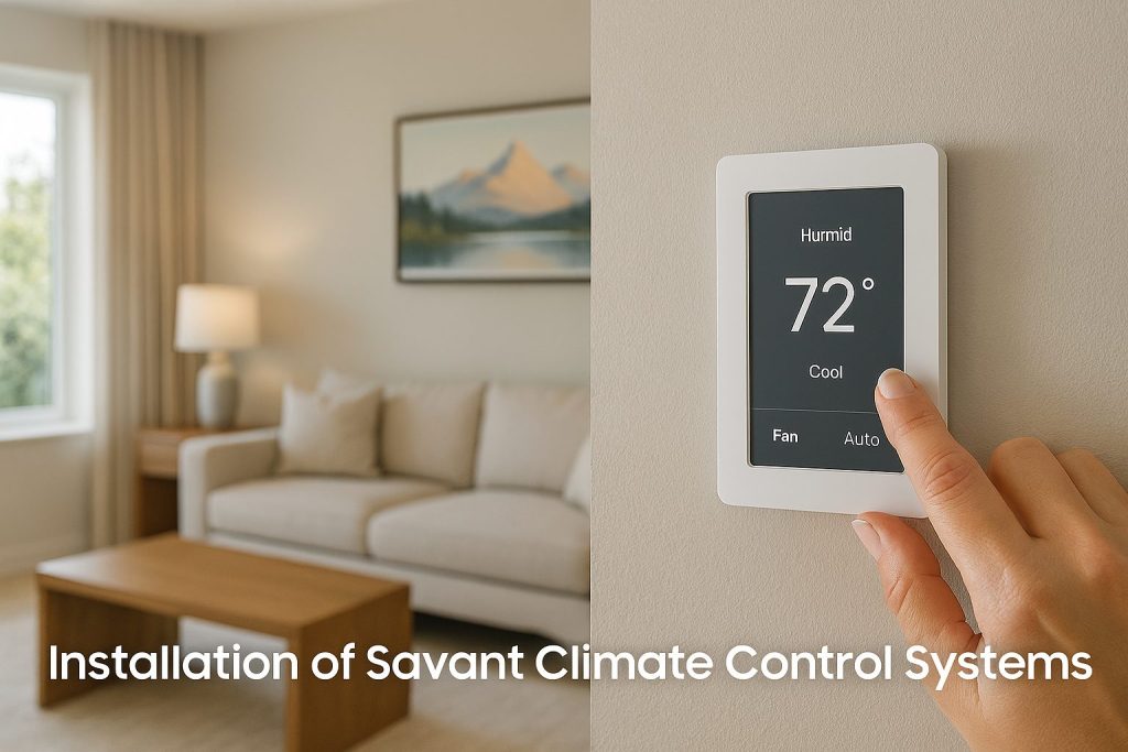 Savant Climate Control Systems: Expert Insights In 2025 5 installation of savant climate whit 72 degree in the controller