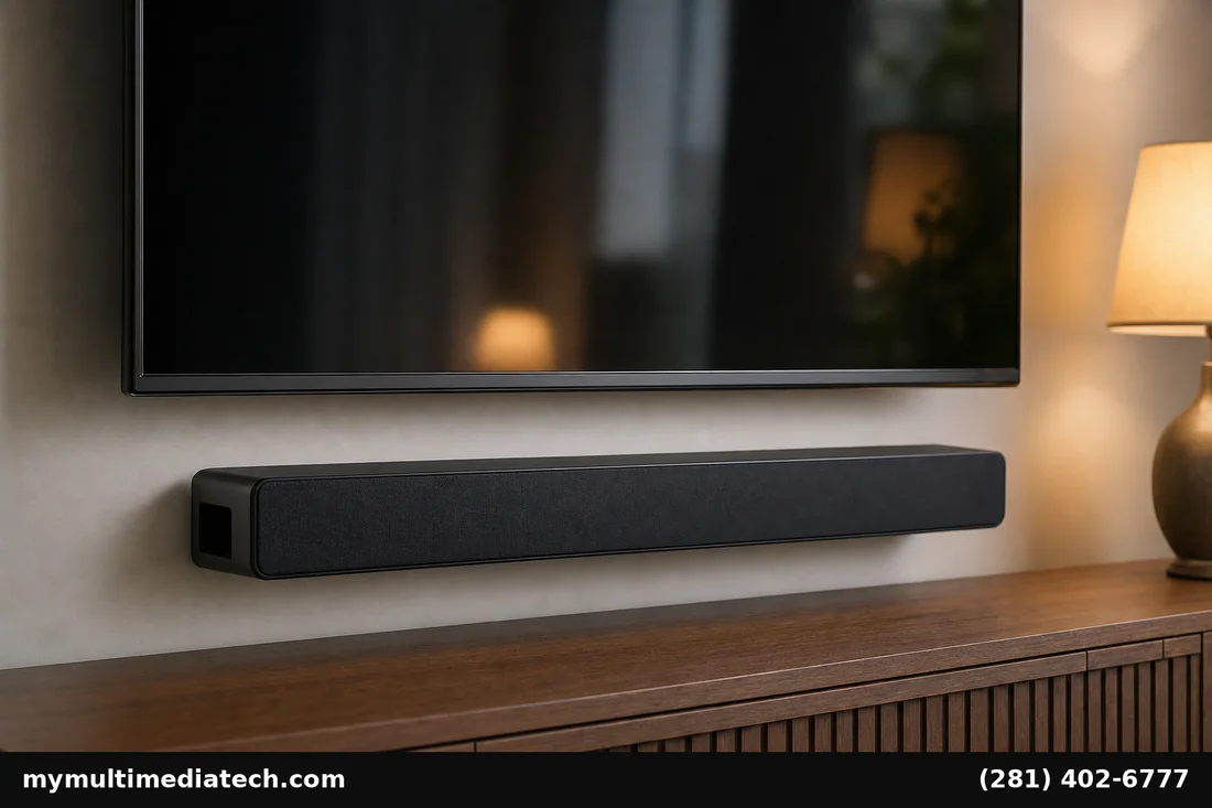 Best Soundbars Houston Living Rooms 2026 Buying Guide 3 Houston living room soundbar wall mount detail