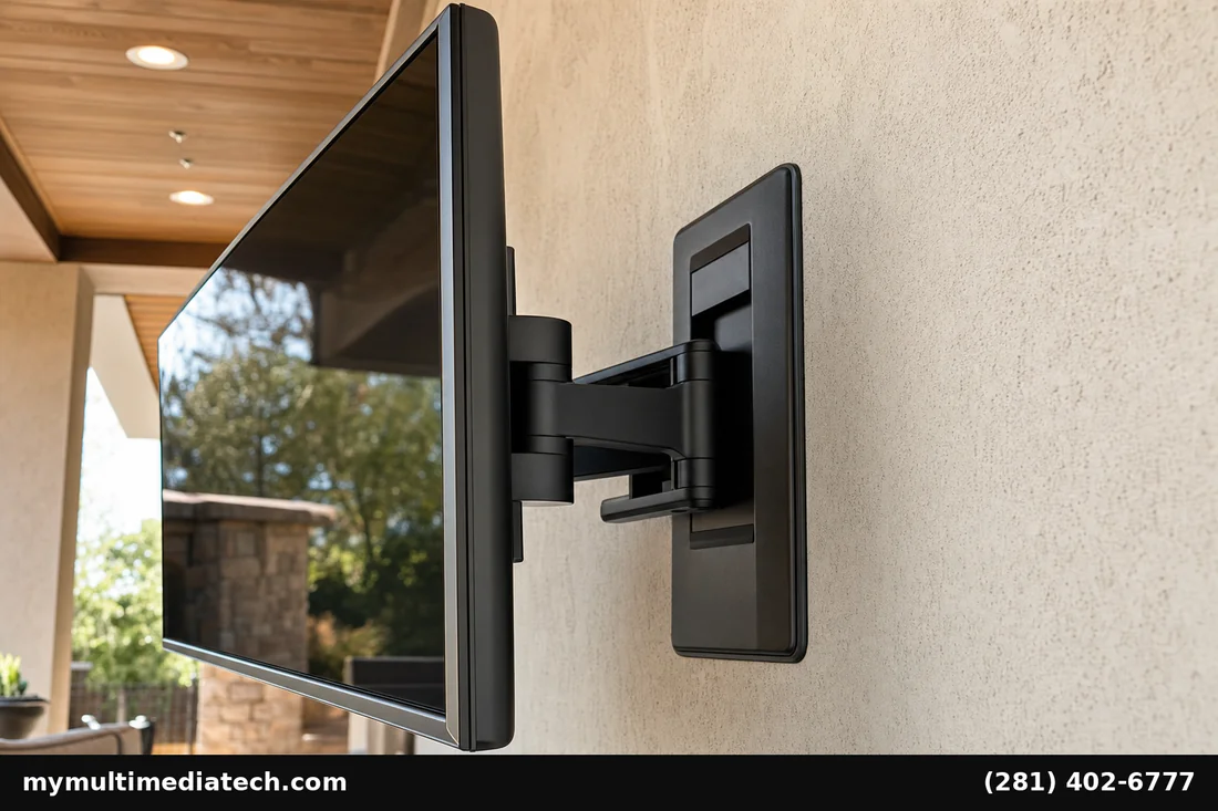 Outdoor TV Installation Houston Weather-Proof Setups 3 Houston outdoor TV weatherproof mount detail